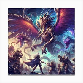 Astral Assault Canvas Print