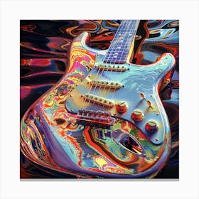 Psychedelic Guitar 1 Canvas Print