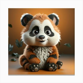 Red Panda 12 Canvas Print