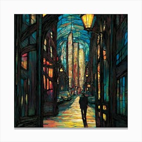 City At Night Canvas Print