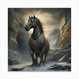 The Powerful Stallion 1 Canvas Print