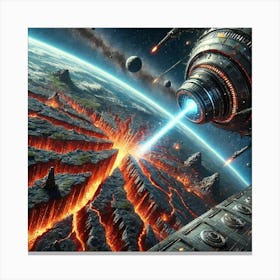 Graviton Annihilator Destabilizing Tectonic Plates Canvas Print