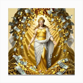 Goddess Of Money35 Canvas Print