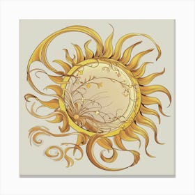 Golden Sun Canvas Print