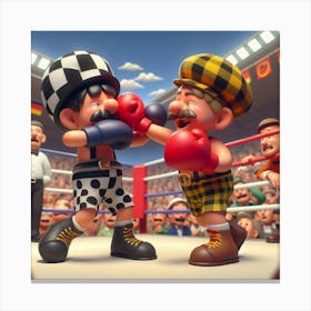 Boxing Match 12 Canvas Print