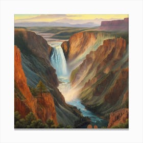 Yellowstone Falls Canvas Print