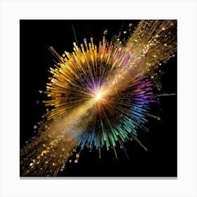 Abstract Of A Star Canvas Print