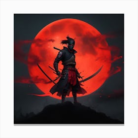 Shadow Of The Samurai Canvas Print