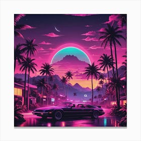 80s Art Canvas Print