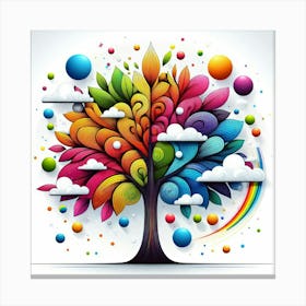 Colorful Tree 1 Canvas Print