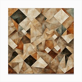 Geometric Triangles Canvas Print