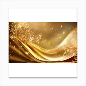 Golden Swirls 1 Canvas Print