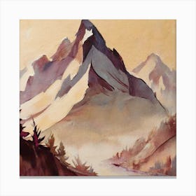 Firefly An Illustration Of A Beautiful Majestic Cinematic Tranquil Mountain Landscape In Neutral Col 2023 11 23t001712 Canvas Print