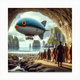 Fish In A Cave Canvas Print