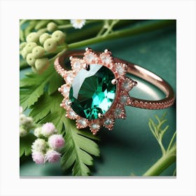 Emerald Ring Canvas Print