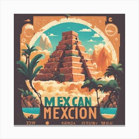 Mexican Mexico Poster Canvas Print