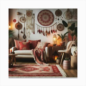 Bohemian Living Room 1 Leinwandbild