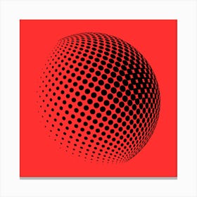 Sphere Of Dots Canvas Print