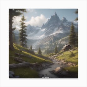 Mountain Landscape 47 Canvas Print