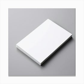 Mock Up Business Card Blank Plain Card Business White Minimalist Customizable Template (28) Canvas Print