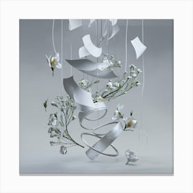 Flowers And Paper Canvas Print