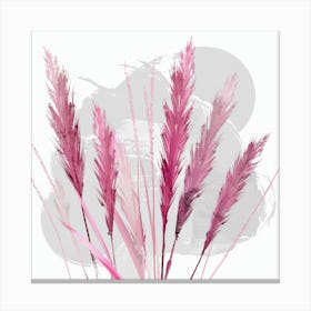 Pink Grass 5 Canvas Print