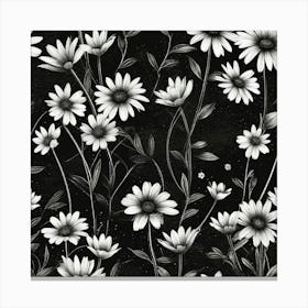 White flowers Canvas Print