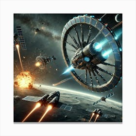 A Futuristic Science Fiction Depiction Of Phoenix 1 Canvas Print