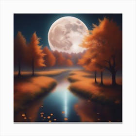 Harvest Moon Dreamscape 19 Canvas Print