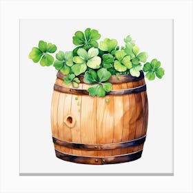 Barrel Of Shamrocks (6) Canvas Print