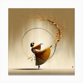 Geisha Creative Illustration Artwork 35 Canvas Print