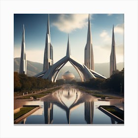 Futuristic City 246 Canvas Print