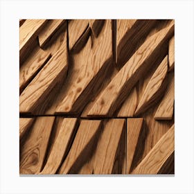 Abstract Wood Wall Canvas Print