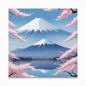 Mt Fuji In Japan The Highest Mountain In Japan Canvas Print