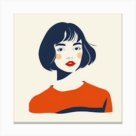 Illustration Of A Woman 2 Canvas Print