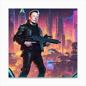 Elon Musk 7 Canvas Print