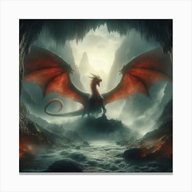 Dragon In The Cave Canvas Print