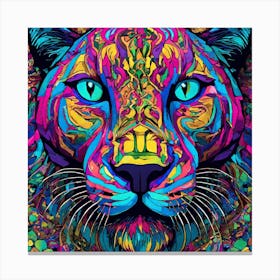 Psychedelic Tiger Canvas Print