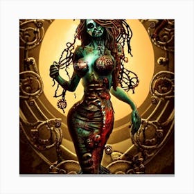 Steampunk Zombie Canvas Print