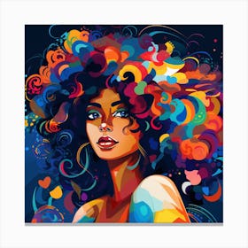 Afro Girl 25 Canvas Print