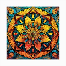 Intricate Geometric Pattern 2 Canvas Print