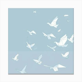 Origami Birds 10 Canvas Print