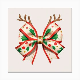 Reindeer Bow Canvas Print