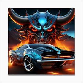 Demon Car Canvas Print