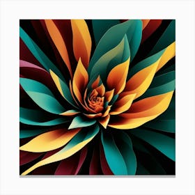 Abstract Flower 1 Canvas Print