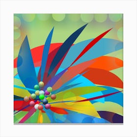 Abstract Flower Vector Canvas Print