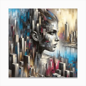 Futuristic Cityscape 4 Canvas Print