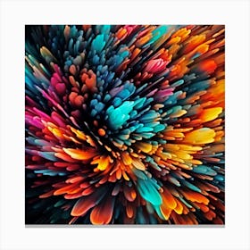 Clustering Petals Canvas Print