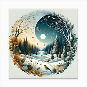 Winter Landscape Canvas Print