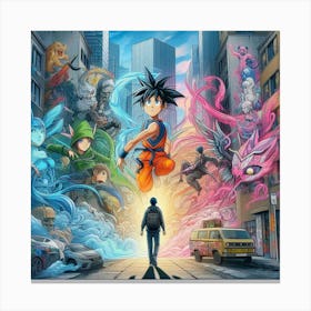 Dragon Ball Z 4 Canvas Print